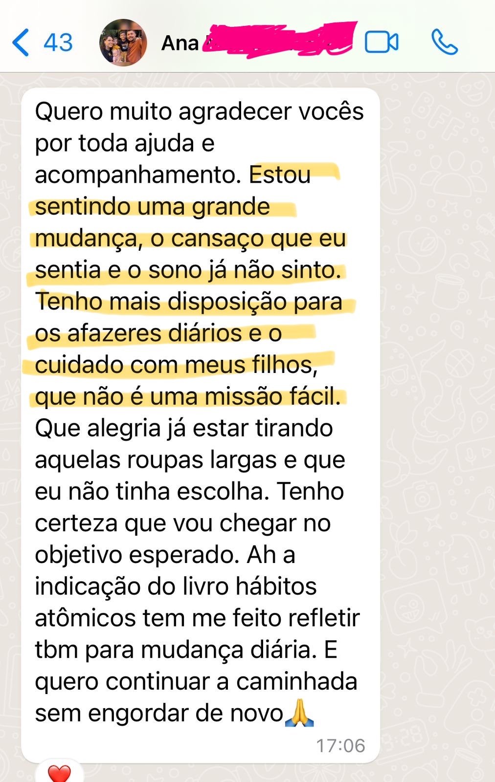 depoimento ana diposição